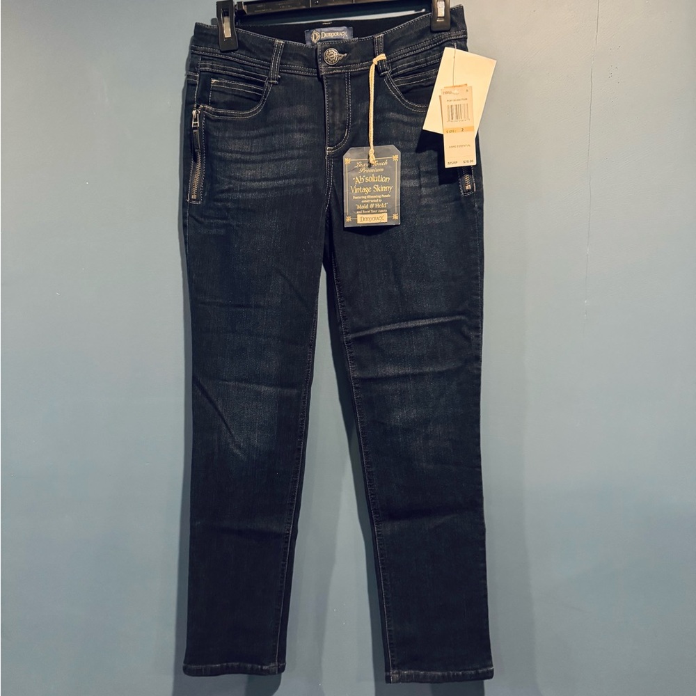 Democracy Dark Wash Skinny Jeans - 2